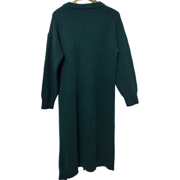 Kate Hewko Long Sleeve High Slit Long Sweater - Picture 5 of 6